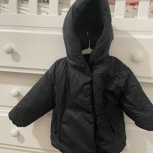 Puffy black coat from Zara